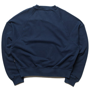 Palm Angels Palm Leaf Raglan Crew - Navy Blue