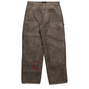 Paly Hollywood Been Thru It Waxed Canvas Double Knee Pant - Brown