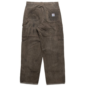 Paly Hollywood Been Thru It Waxed Canvas Double Knee Pant - Brown