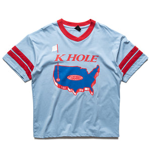 Pleasures Hole V-Neck Jersey - Blue