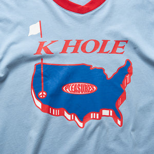Pleasures Hole V-Neck Jersey - Blue