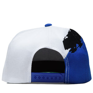 Politics Splash Snapback - Royal/White