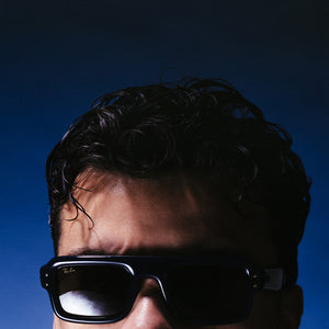 A$AP Rocky x Ray-Ban Flacko Puffer - Polished Transparent Dark Blue/Ultra Black