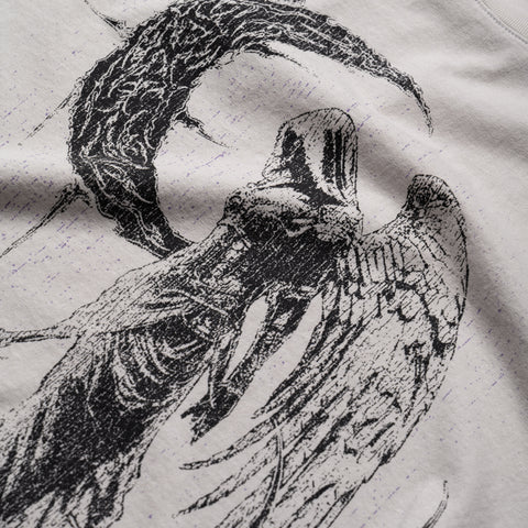 Revenge Scythe Tee - Cement/Purple