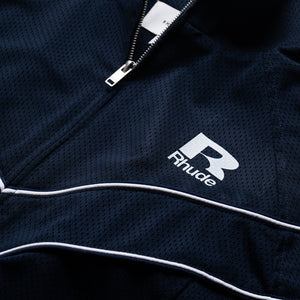 Rhude Mesh Piping Raglan Track Jacket - Navy/White