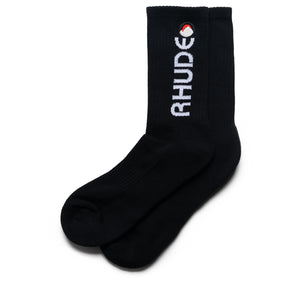 Rhude Moonlight Footy Sock - Black/White
