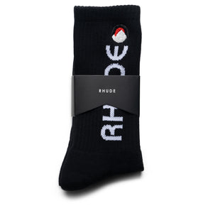 Rhude Moonlight Footy Sock - Black/White