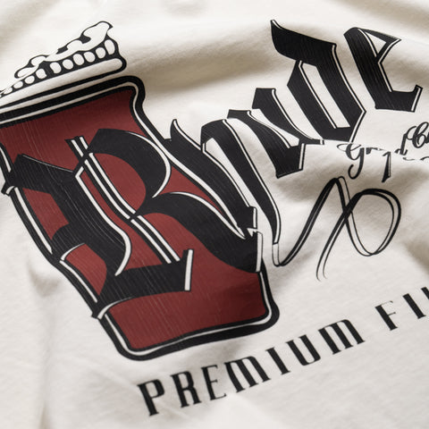 Rhude Fumar 91 Tee - Vintage White/Red