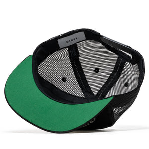 Rhude Racing Panel Trucker Hat - Black/Yellow