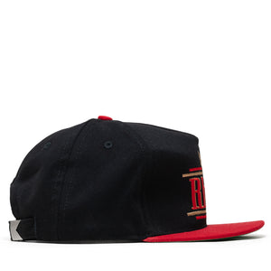Rhude Rossa Structured Strapback - Black/Red