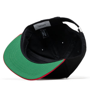 Rhude Rossa Structured Strapback - Black/Red