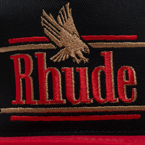 Rhude Rossa Structured Strapback - Black/Red