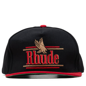 Rhude Rossa Structured Strapback - Black/Red