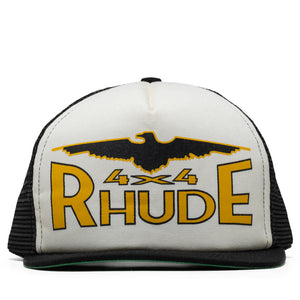 Rhude 4x4 Spirit Trucker Hat - Black/White