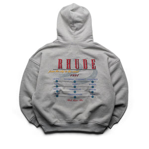Rhude The Desert Decides Hoodie - Heather Grey/Red