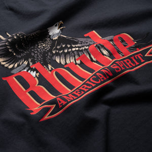 Rhude American Spirit L/S Pocket Tee - Vintage Black/Red