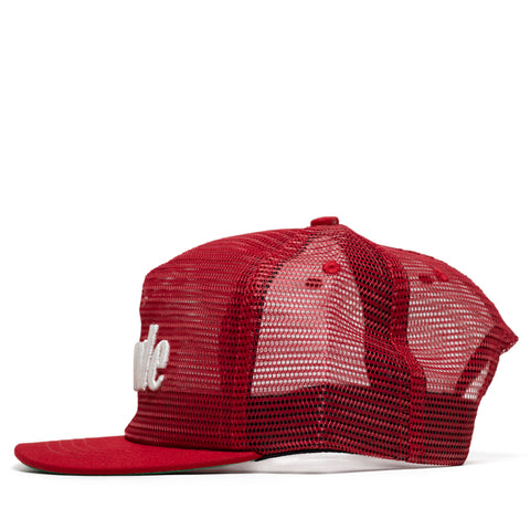 Rhude Logo Mesh Hat - Red/White
