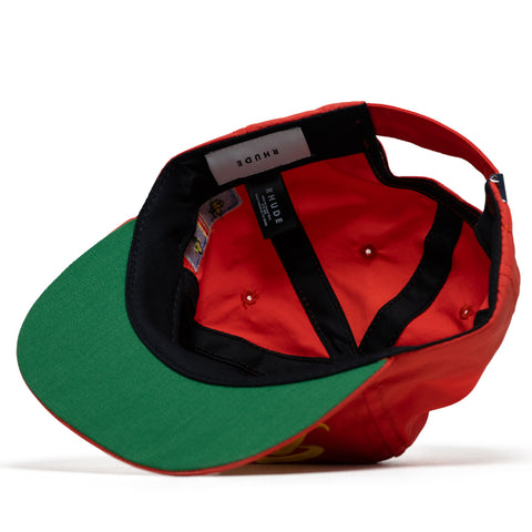 Rhude Clermont-Ferrand Souvenir Hat - Bright Red/Yellow