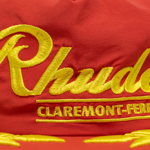 Rhude Clermont-Ferrand Souvenir Hat - Bright Red/Yellow