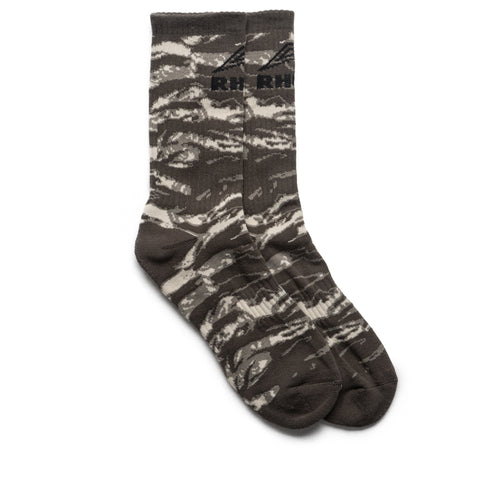 Rhude Tiger Camo Footy Sock - Camo/Black