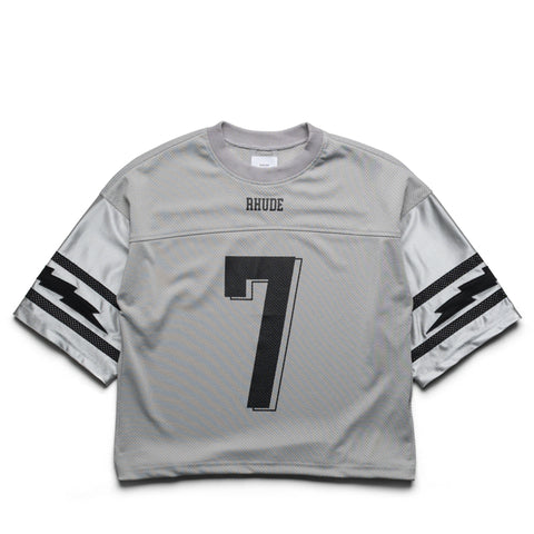 Rhude Lightning Football Jersey - Grey/White