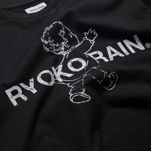 Ryoko Rain Butterfly Garden Tee - Black