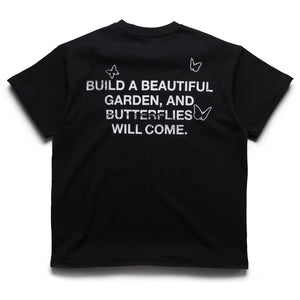 Ryoko Rain Butterfly Garden Tee - Black