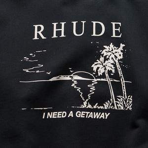 Rhude I Need A Getaway Crewneck - Vintage Black/White