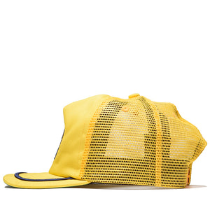 Rhude Patch Trucker Hat - Yellow/Navy