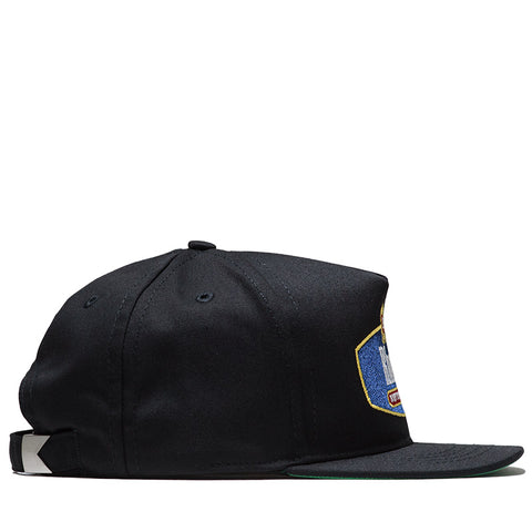 Rhude Racing Crest Strapback - Black/Navy