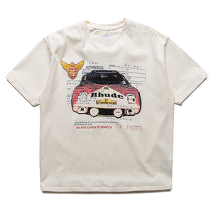 Rhude Slip Tee - Vintage White/Black