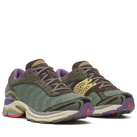 A-Feeling x Saucony Progrid Paramount 'Science Of Wow' - Olive/Dark Grey