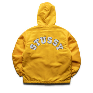 Stussy Hooded Coaches Jacket - Yellow