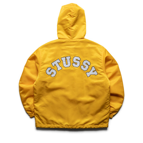 Stussy Hooded Coaches Jacket - Yellow