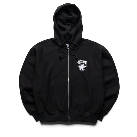 Stussy Long Haul Zip Hoodie - Black