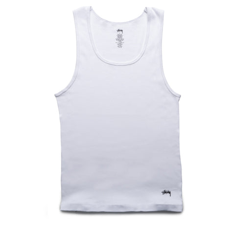 Stussy Tank Undershirt (3 Pack) - White