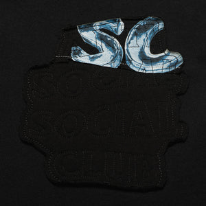 Anti Social Social Club Abstract Applique Mind Games Hoodie - Black