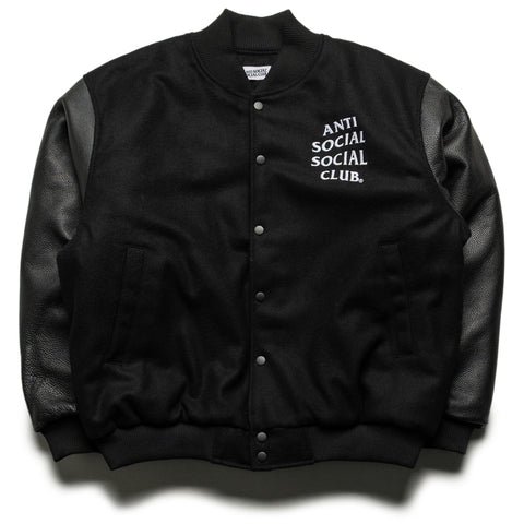 Anti Social Social Club Team Anxious Varsity Jacket - Black