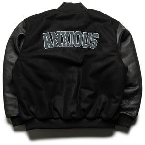 Anti Social Social Club Team Anxious Varsity Jacket - Black
