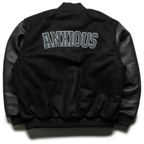 Anti Social Social Club Team Anxious Varsity Jacket - Black