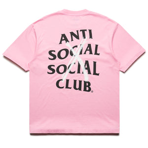 Anti Social Social Club Cancelled Hand Painted Tee - Pink