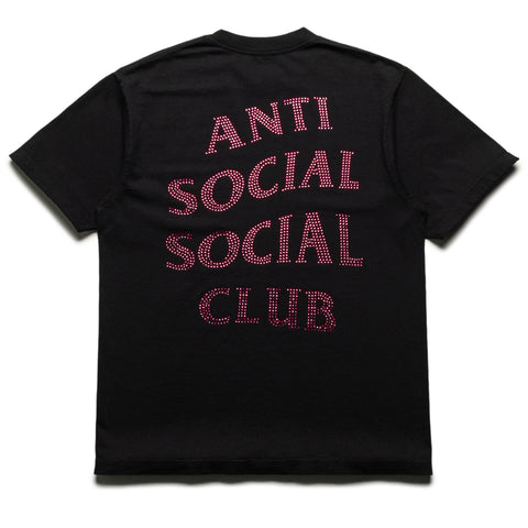 Anti Social Social Club Rhinestone Mind Games Tee - Black/Pink