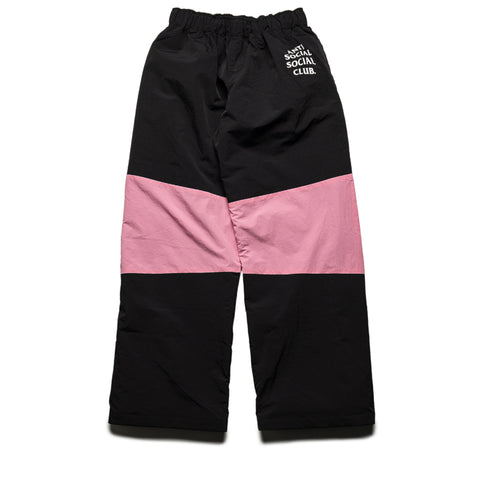 Anti Social Social Club Track Pants - Black/Pink