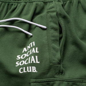 Anti Social Social Club Washed Up Cargo Shorts - Green
