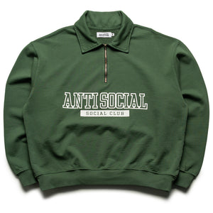 Anti Social Social Club Washed Up Quarter Zip - Green