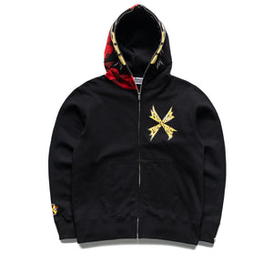 A Bathing Ape Bapeman-X Full Zip Hoodie - Black