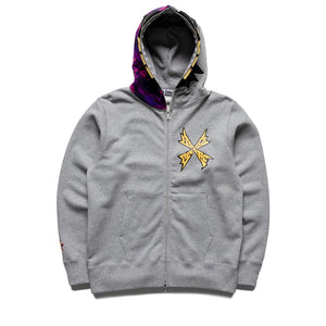 A Bathing Ape Bapeman-X Full Zip Hoodie - Gray