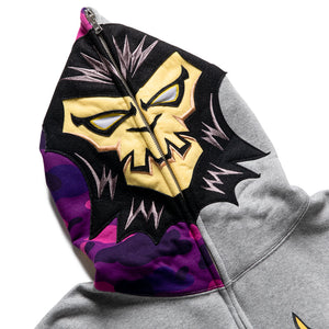 A Bathing Ape Bapeman-X Full Zip Hoodie - Gray