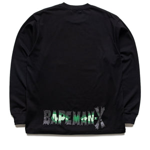 A Bathing Ape Bapeman-X L/S Tee - Black