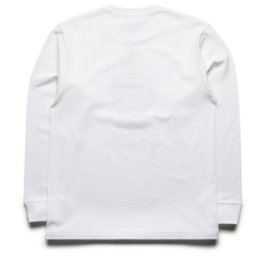 A Bathing Ape 1st Camo Milo Shark FZH L/S Tee - White/Orange